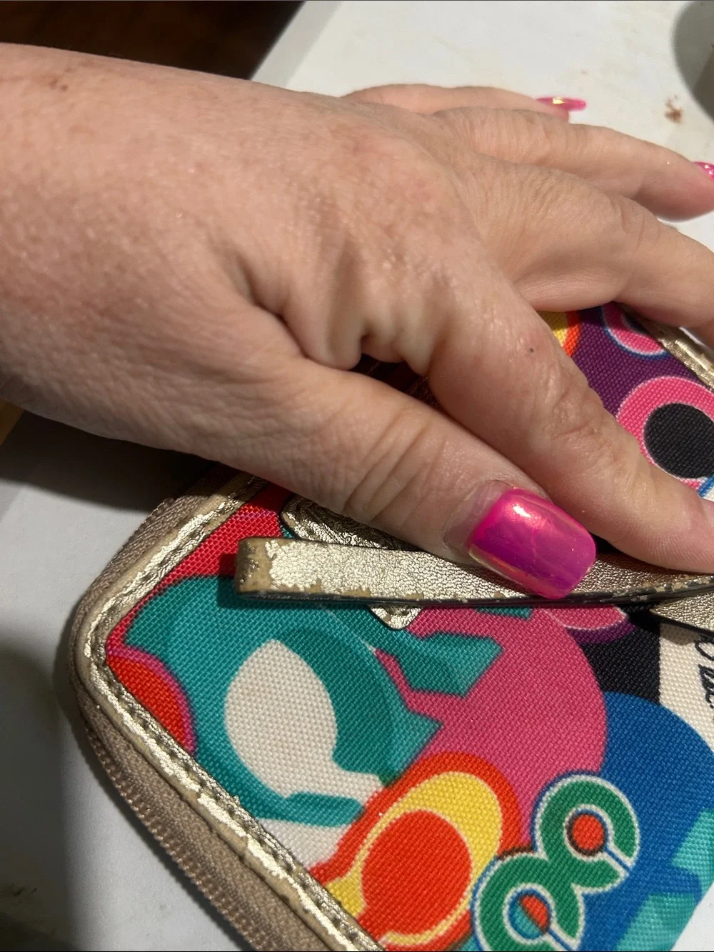Coach Poppy Graphic Canvas wallet